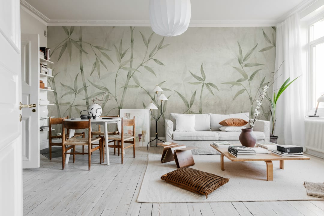 Naturlig bambu grön