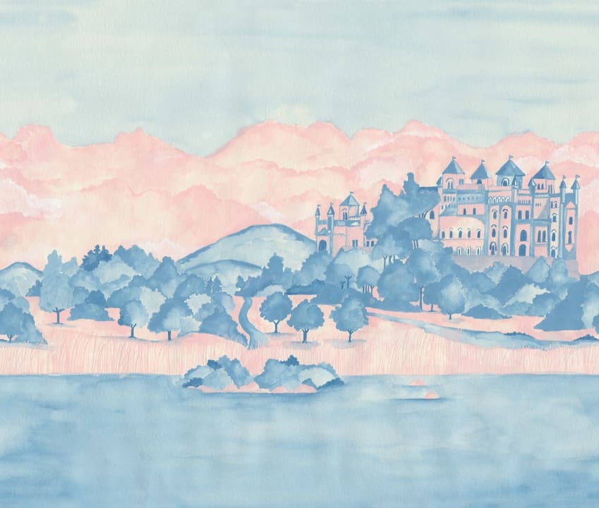Paysage de rêve pastel