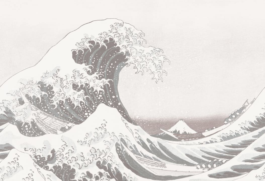 Peinture graphique de vague