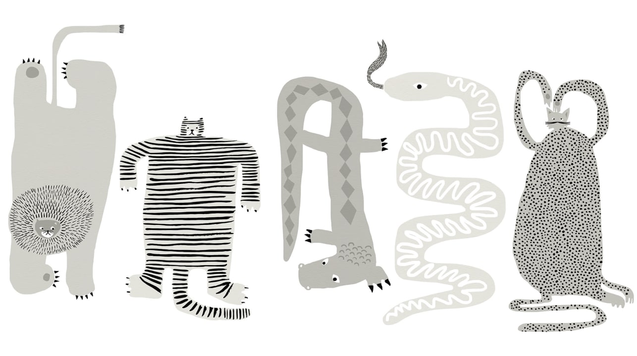 Ensemble d'animaux joueurs
