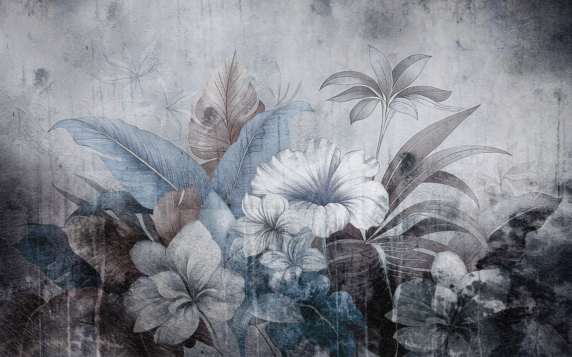 Tijdloze blauwe bloemen