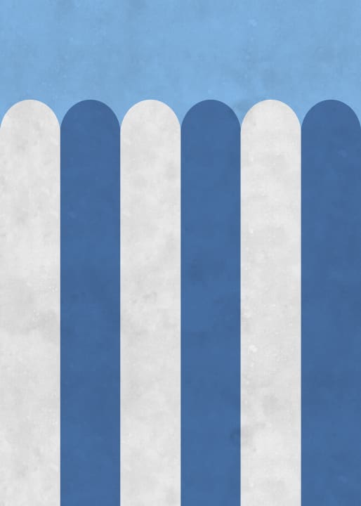 Playful Blue Stripes