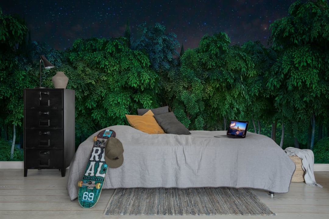 Nocturnal Forest Scene