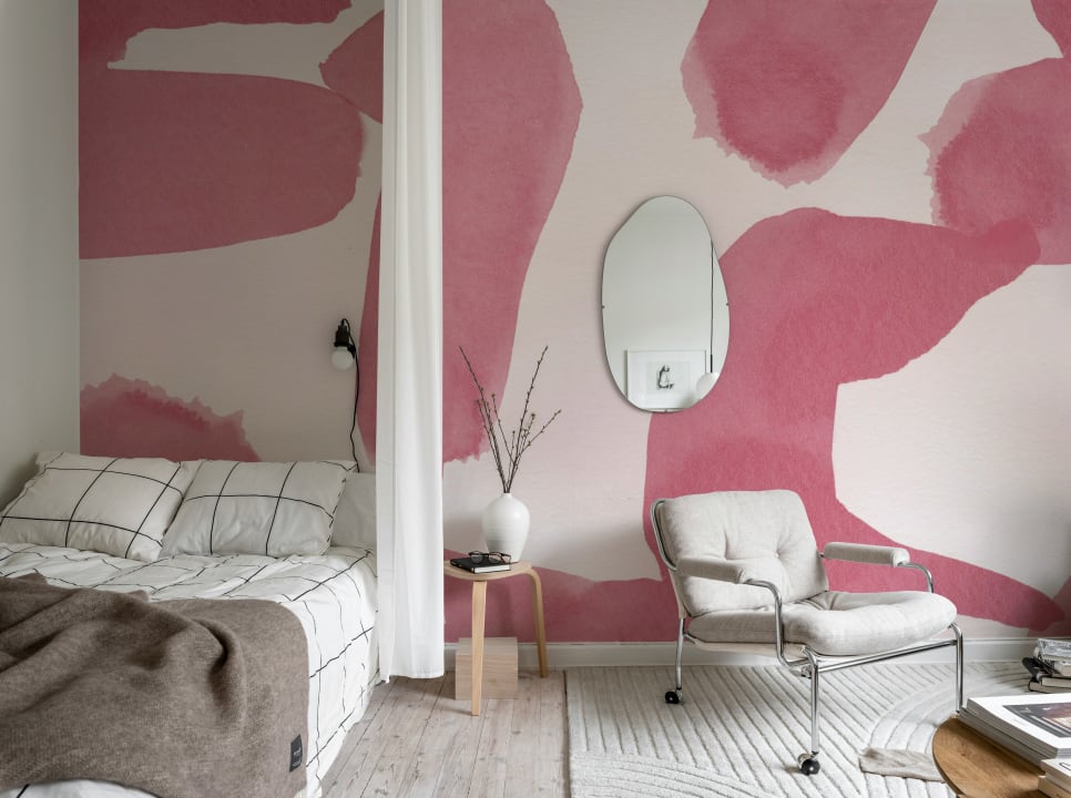Gioia astratta in rosa
