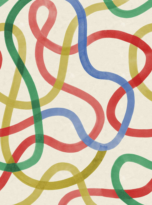 Omarm de vreugde van serpentine kleuren