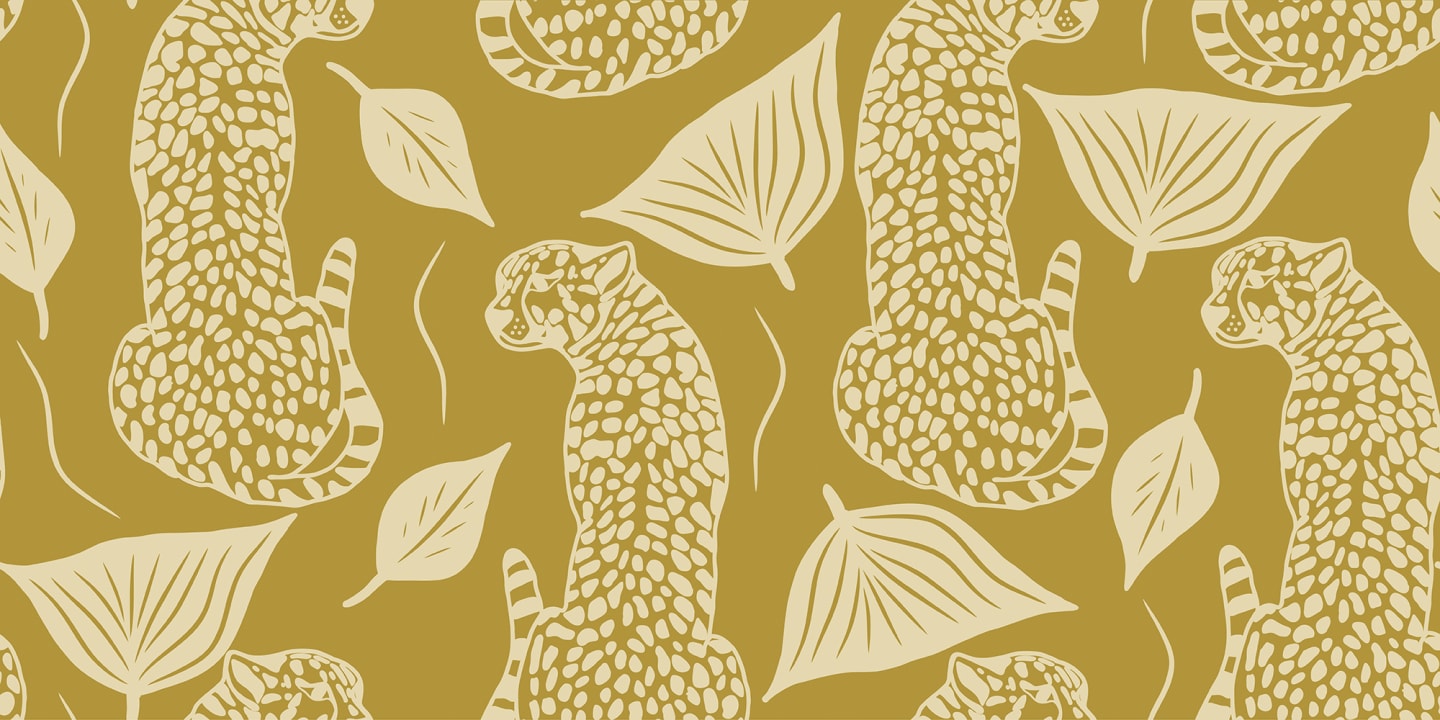 Dévoilez votre côté sauvage avec le papier peint léopard Whimsy