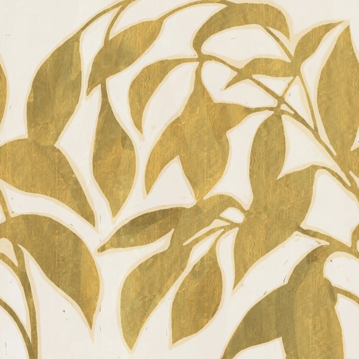 L'élégance des feuilles d'or