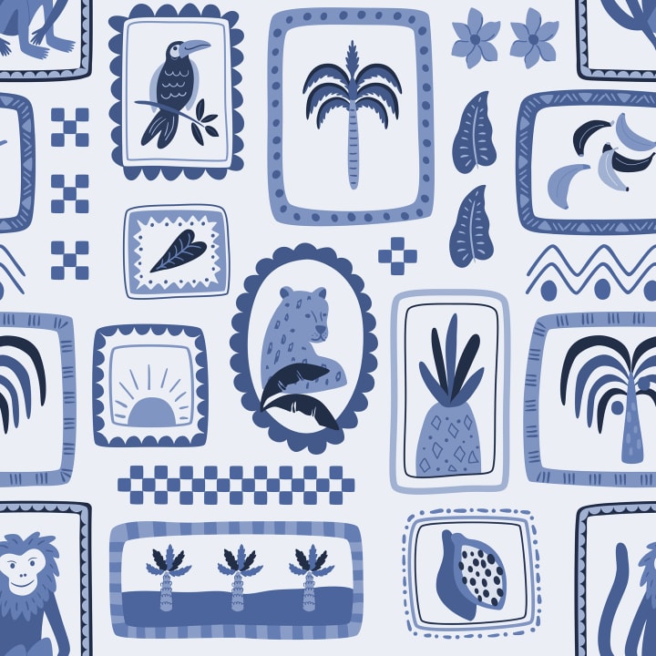 Verken de wildernis met Jungle Frames Wallpaper