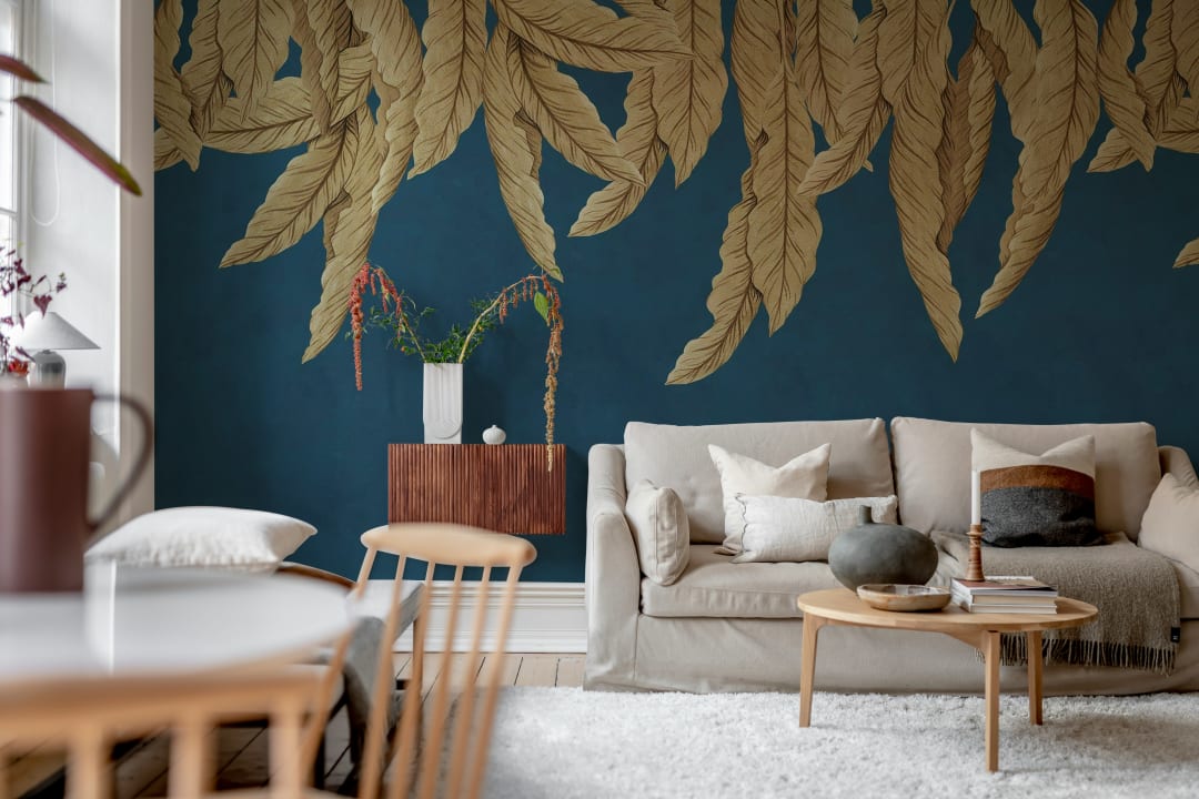 Tropical Serenity with Hanging Palms