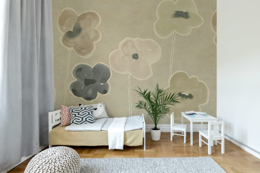Serene Pastel Poppies