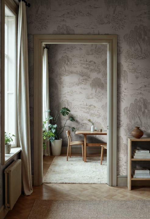 Little Village Toile, Beige