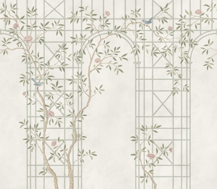 Chinoiserie Trellis: Eleganza in Luce