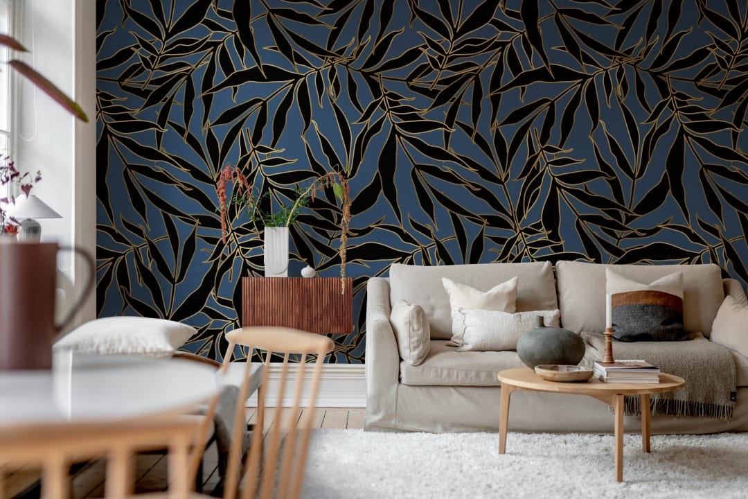 Embrace Nature with Bold Blue Leaves