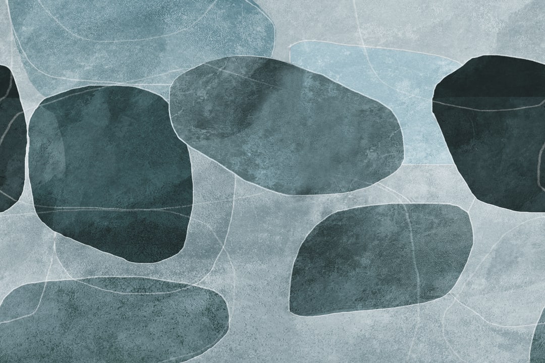 Je kamer transformeren met gedurfde blauwe geometrische patronen. Be You.