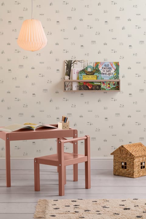 Mic ilustrat Casa repeta model tapet