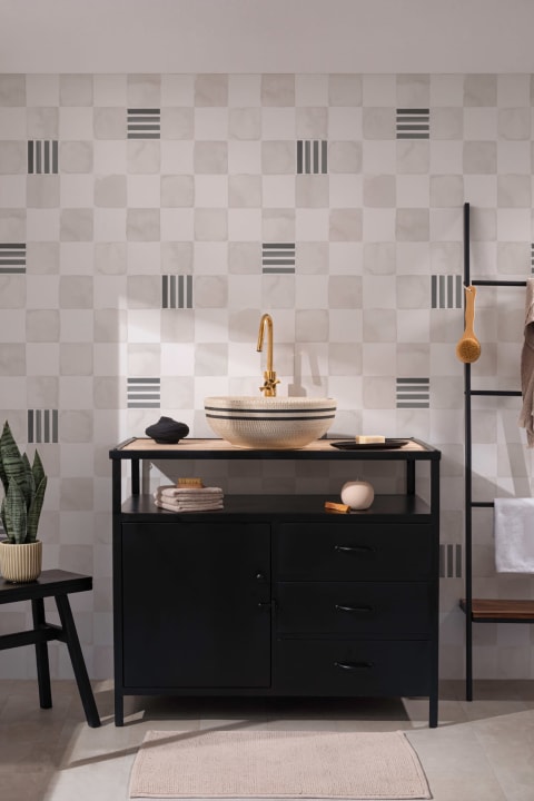 Papel Pintado Damero a la Acuarela