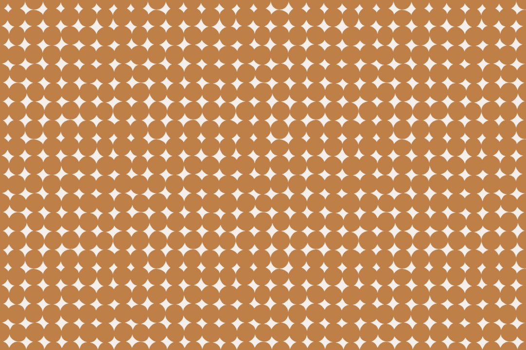 Mural Geometric Retro Pattern portocaliu