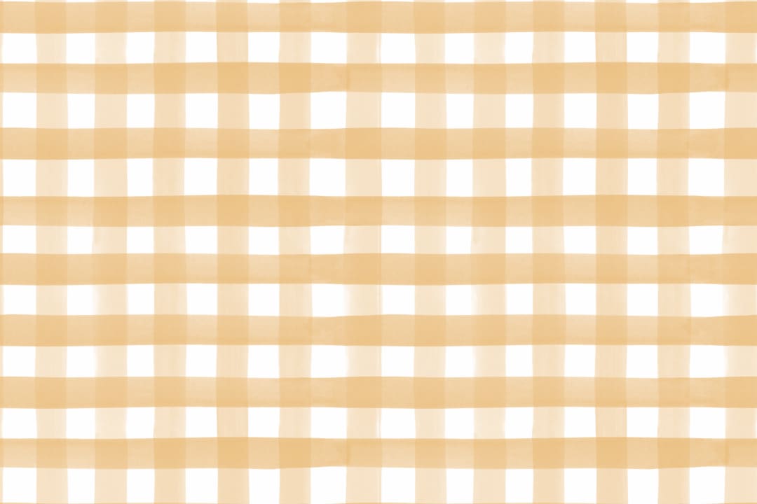 Gul akvarell gingham tapet