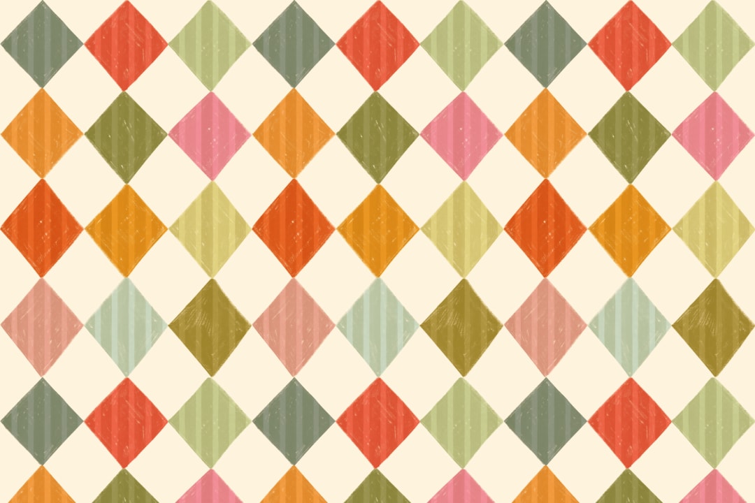 Bright Multi Stripe Harlequin Mural