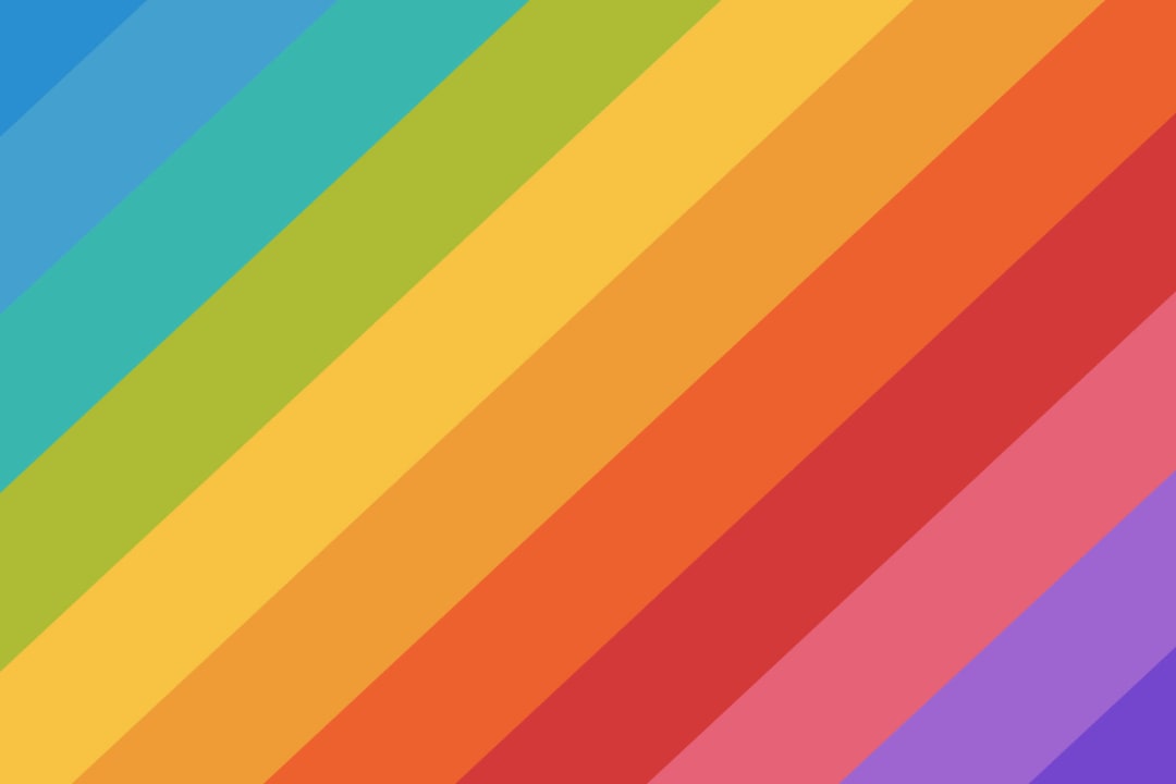 Bold Rainbow Stripe Wallpaper Mural