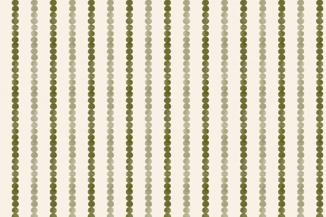 Green Retro Striped Pattern Wallpaper Mural