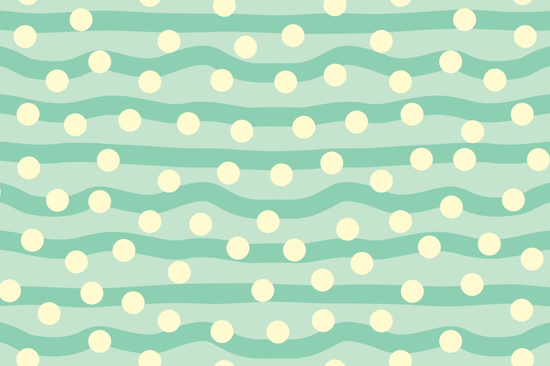 Elizabeth Olwen Polka Pop verde deschis murale