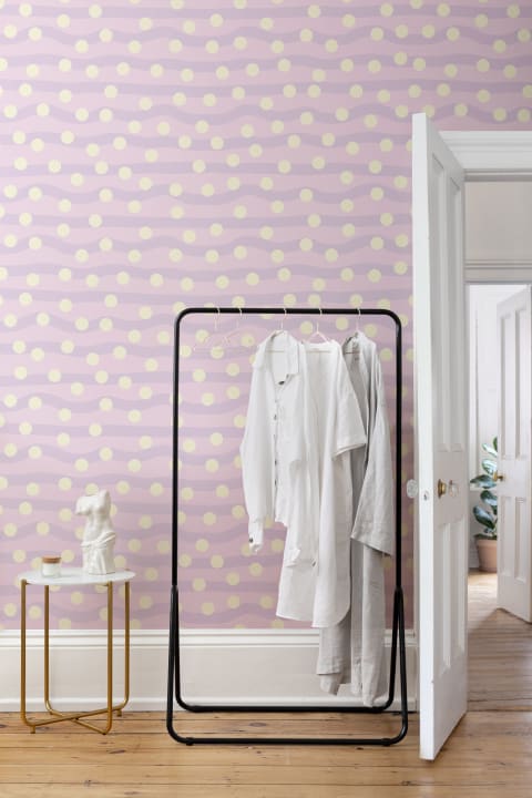 Elizabeth Olwen Polka Pop Lilac Mural