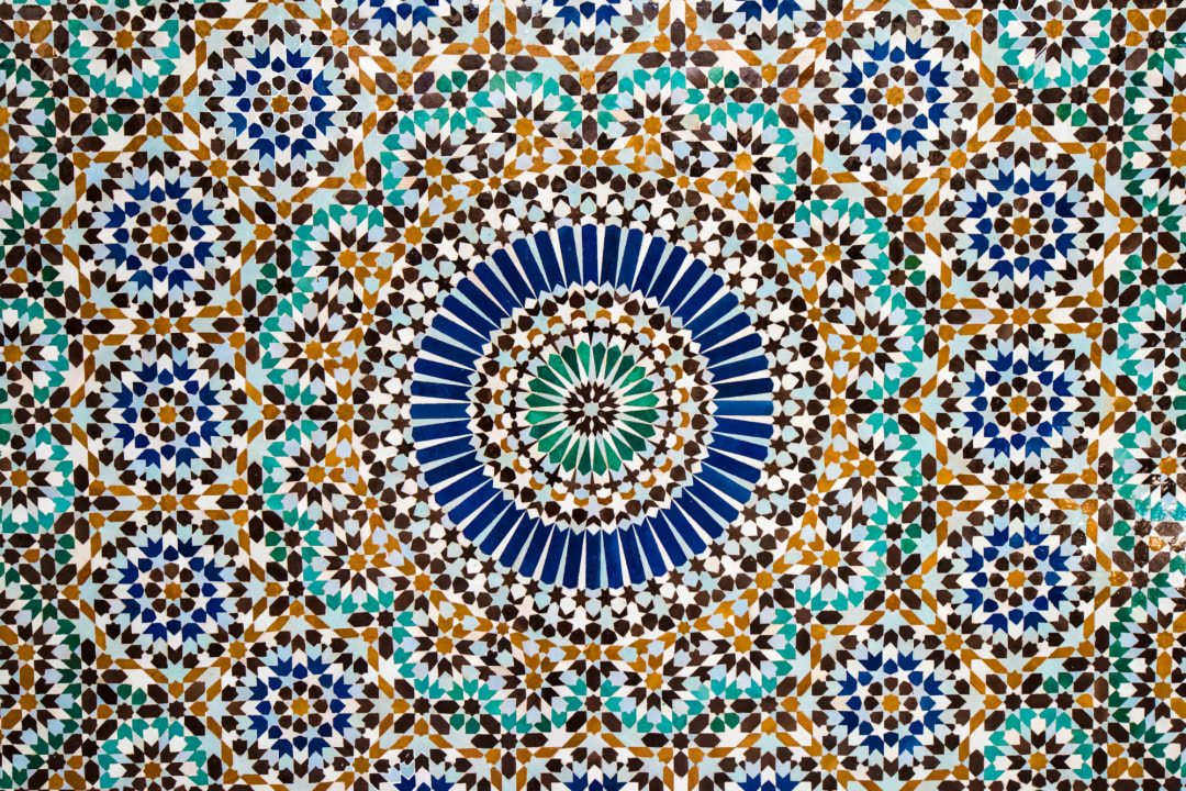 Zellige Tile Effect Fototapet