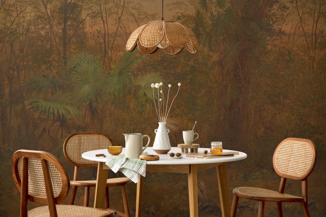 Tropical Jungle Oil Painting Mural