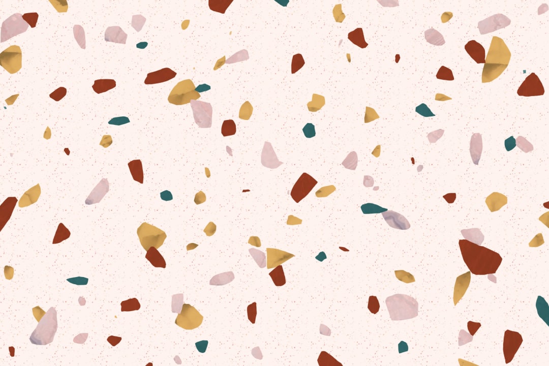 Neutral Marble Stone Terrazzo Print Wallpaper Mural