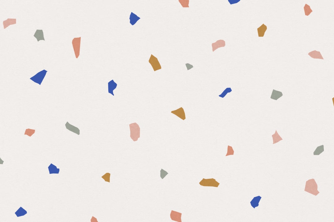 Colorful Minimal Terrazzo Repeat Pattern Wallpaper