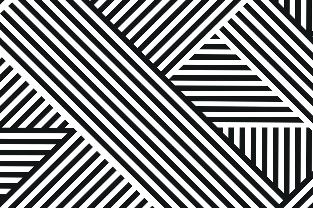 Divert Striped Geometric Wallpaper Mural