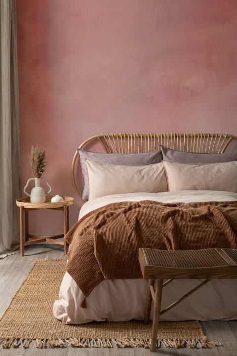 Red Grunge Watercolor Paint Wallpaper Mural