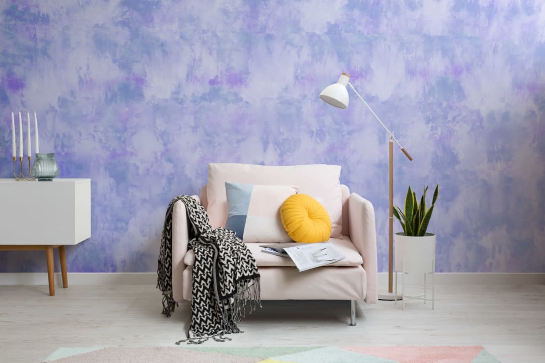 Cool Purple Tie Dye Wallpaper Mural