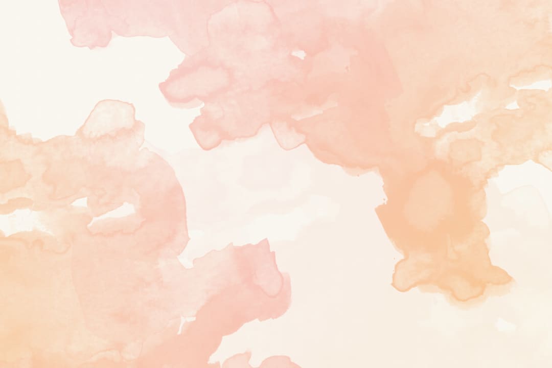 Pink & Peach Ombre Akvarell Blekkspill Fototapet
