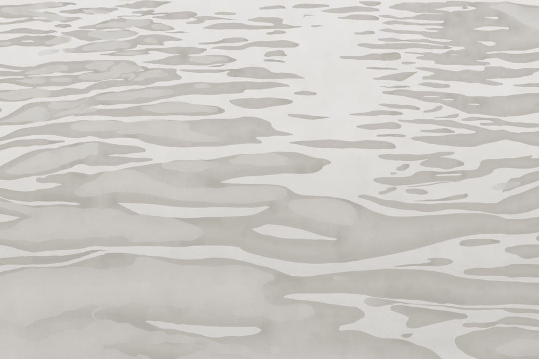 Neutral Hand Painted Water Ripple Mural