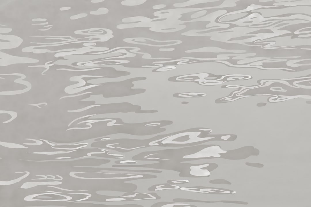 Neutral Hand Painted Water Rippling Effect Mural