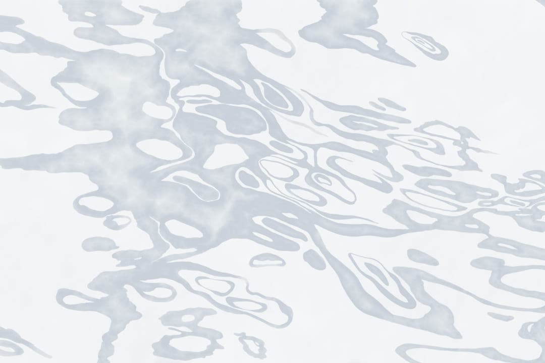 Gray Hand Painted Swirling Water Mural
