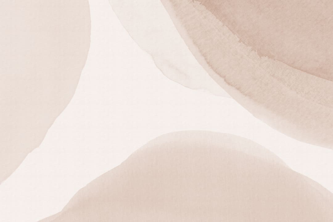 Neutral Calming Watercolor Shapes Abstract Mural