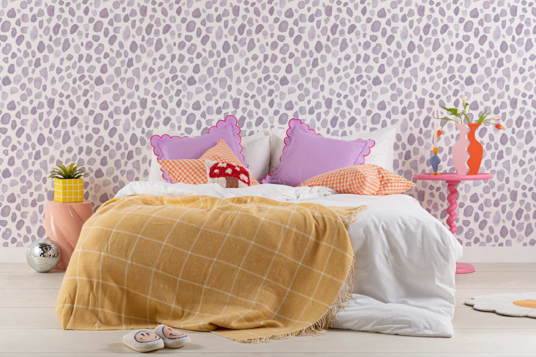Syrin Akvarell Paint Spot Pattern Fototapet