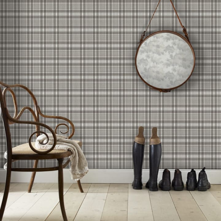 Rut Dark Grey - Wallpaper | Sandberg Wallpaper