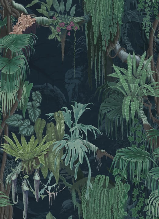 Kids Tropical Jungle Animals with Safari Wallpaper Mural • Wallmur®