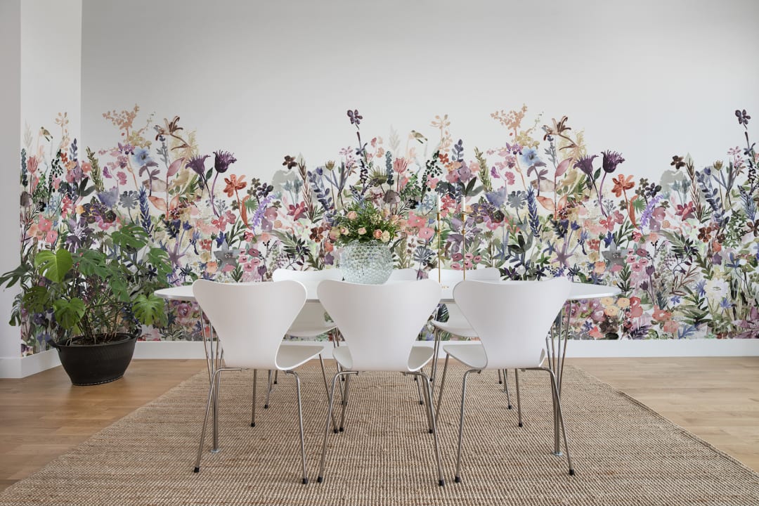 May Meadow, Pastel - Wallpaper | Rebel Walls