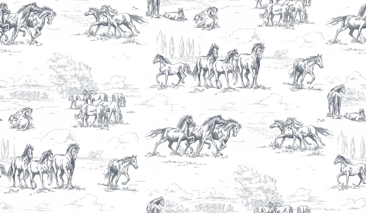Horse Herd Wallpaper Rebel Walls