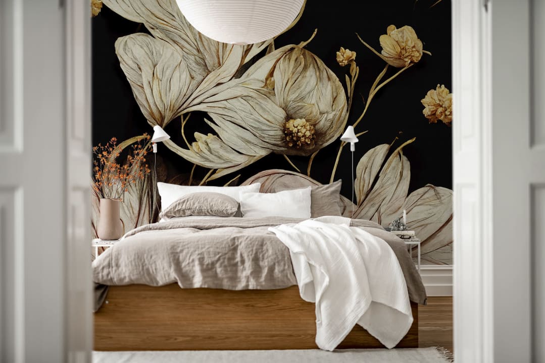 Bold Floral Wallpaper Peel And Stick Removable Wallpaper | Love vs. Design