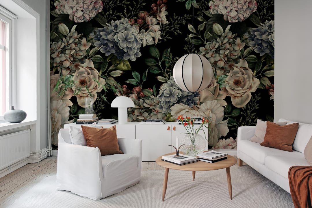 Multicolor PVC Modern Floral Print Wallpaper for Home