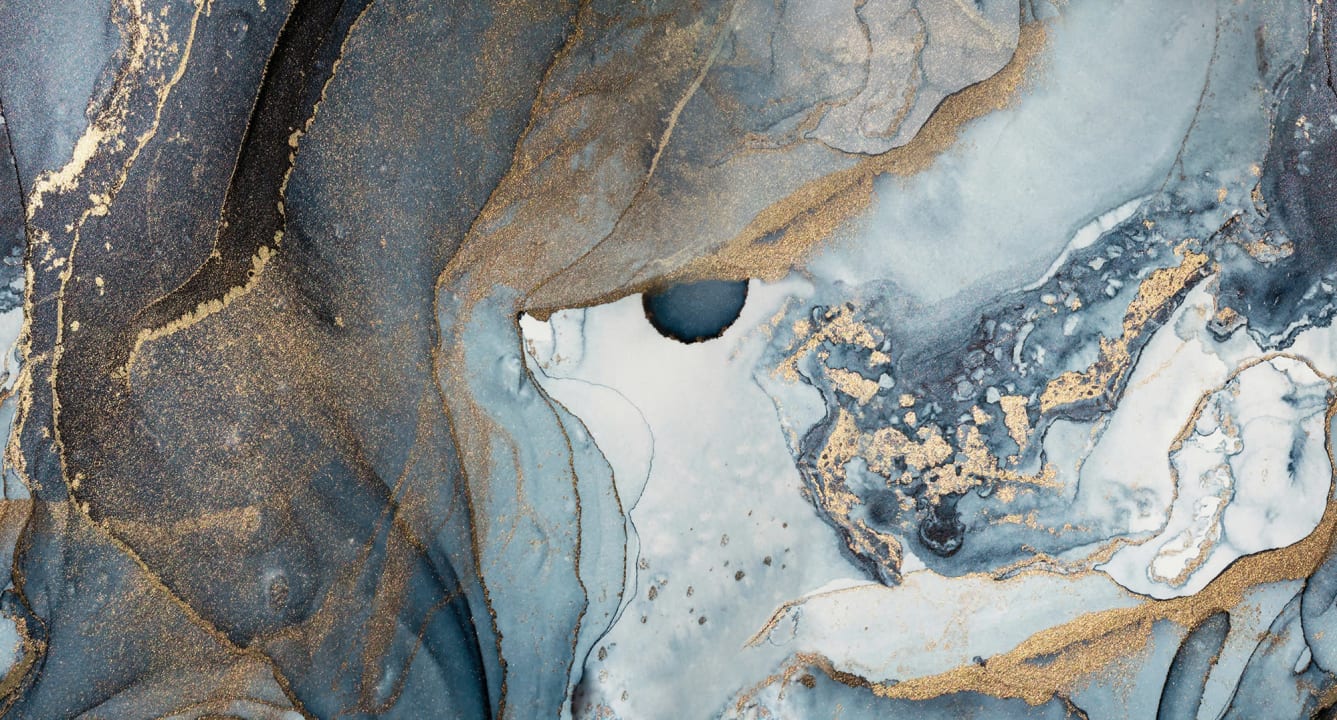 Agate Crystal, Blue - Wallpaper | Rebel Walls