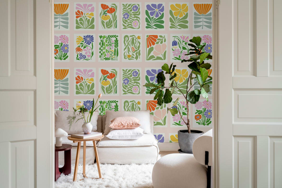 Carta Da Parati Autoadesiva Timeet - Rosa/bianco, Motivo Floreale Vintage, 44x300 Cm - Foto 8