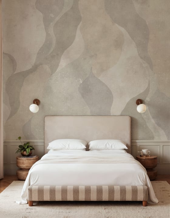 minimalist wallpaper bedroom