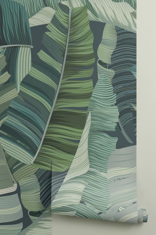 3D Camo Tropical Leaf Wallpaper Mural - Hovia 3D Camo Tropical Leaf Wallpaper Mural - Hovia